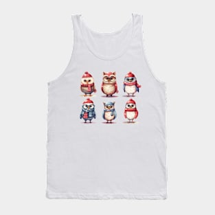 Christmas Owls Tank Top